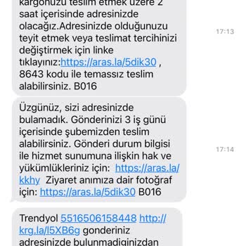 Aras Kargo'nun Yanıltıcı Teslimat Mesajları Ve Kötü İletişim