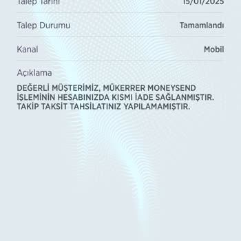 Mükerrer İşlem Nedeniyle Ödenmeyen Kredi Kartı Borcu