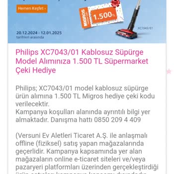 Philips Hediye Çeki Teslim Edilmedi