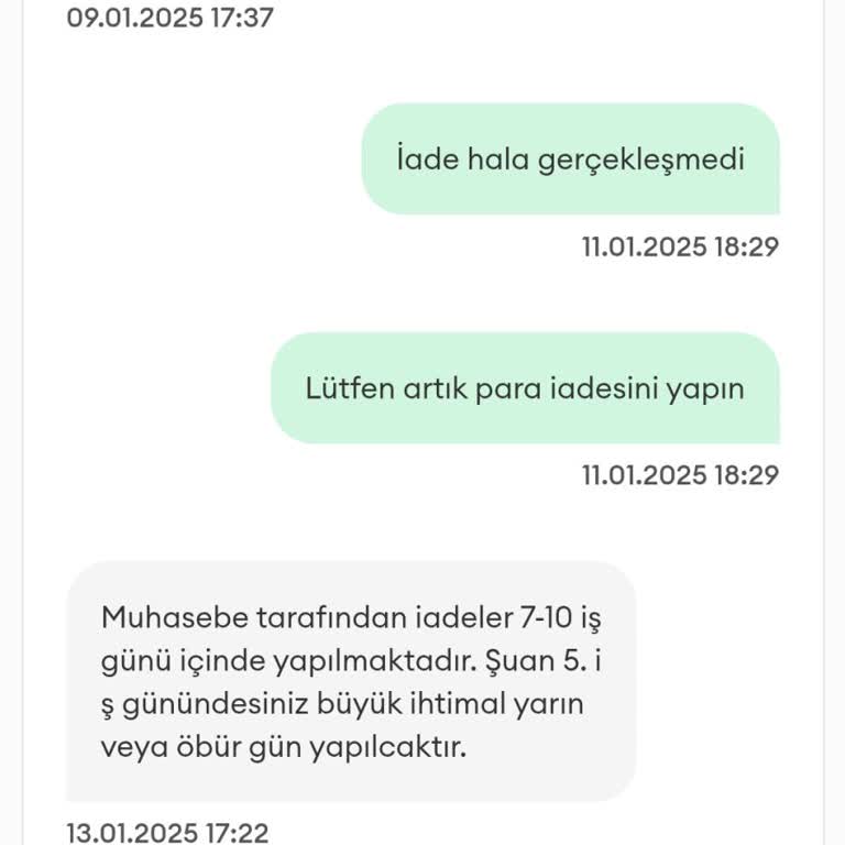 İptal Edilen Siparişin Para İadesi Bekleniyor