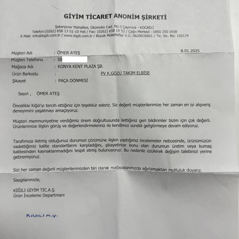 Ürün Kalitesi Ve Müşteri Hizmetleri Hayal Kırıklığı