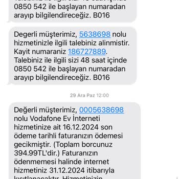 Vodafone'da Çözümsüzlük Ve İletişim Sorunları