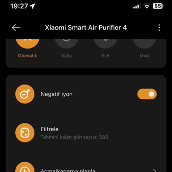 Xiaomi Hava Temizleyici Filtre Sayacı Sorunu