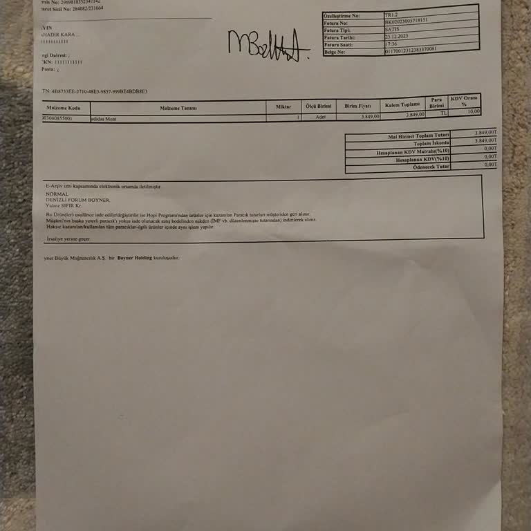 Boyner'den Aldığım Adidas Montta Yıkama Sorunu