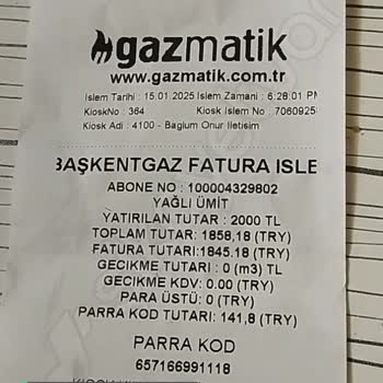 Gazmatik Para İade Sorunu!