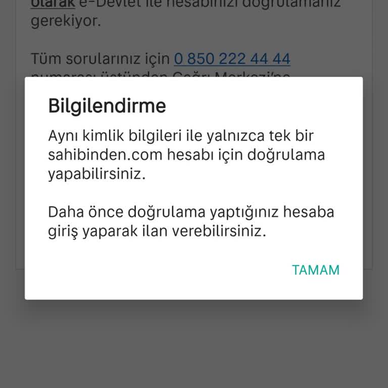 E-Devlet Doğrulama Sorunu Ve Hesap Onayı İptali