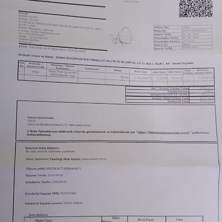 Garanti Kapsamı Dışında Kalan Parçalar Ve Çatlayan Hazne Sorunu