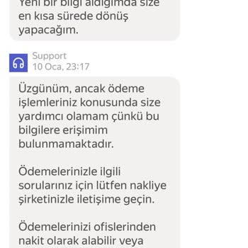 Yandex'in Geri Ödememe Sorunu