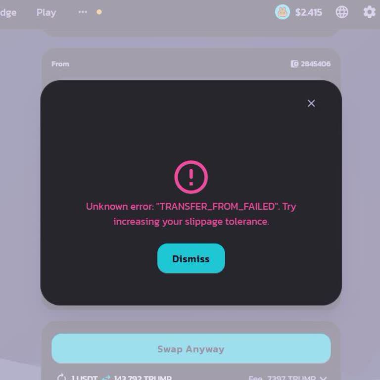 Trust Wallet Won’t Let Me Swap Trump AI Token on BNB Chain