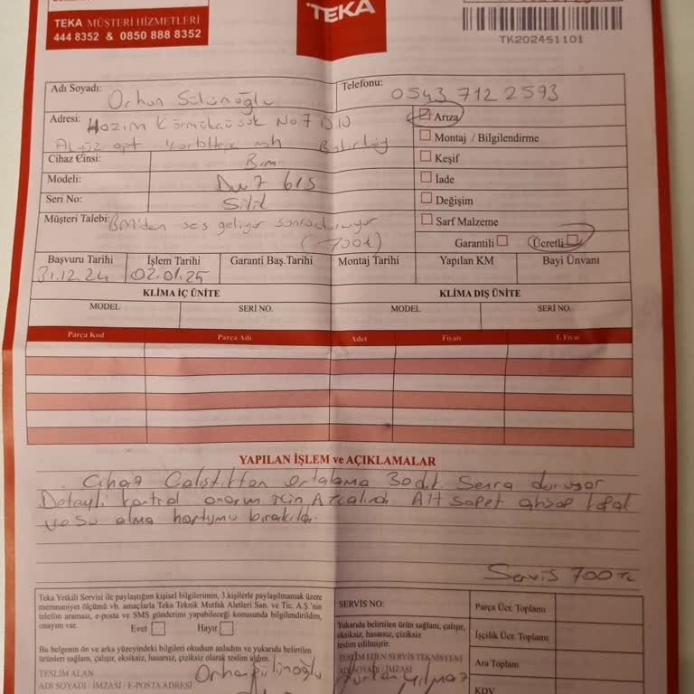 Sürekli Arızalanan Bulaşık Makinesi Ve Yavaş Servis