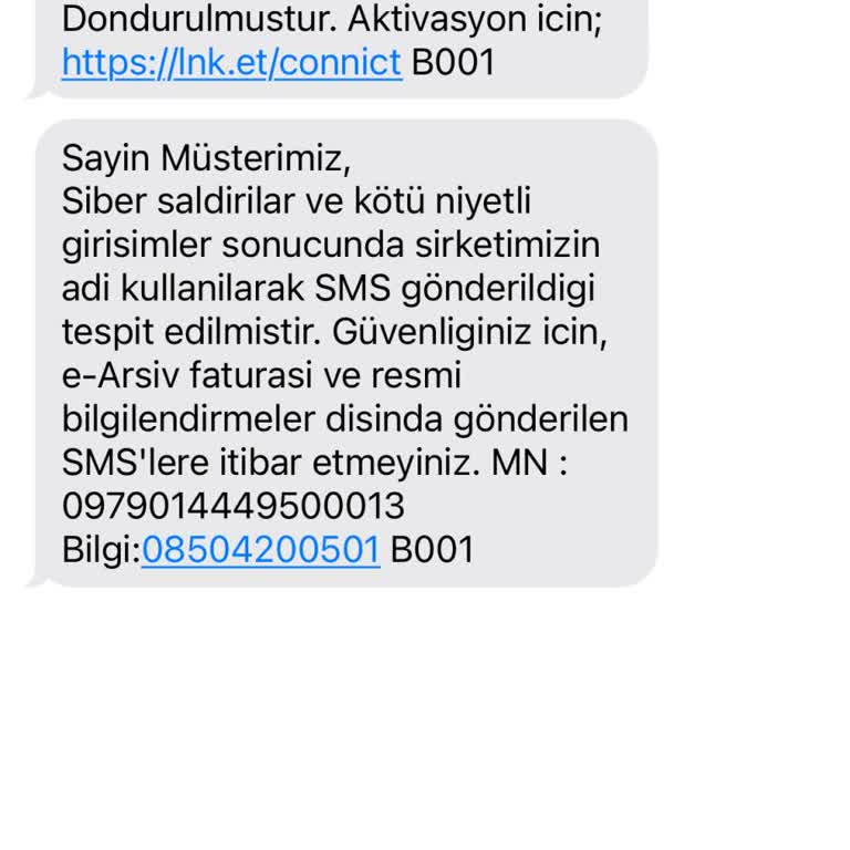 JEPUBLIC Tarafından Gelen Yanıltıcı Mesaj!