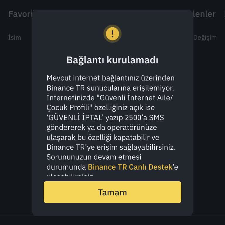 Binance Hesabına Girişte Kod Sorunu
