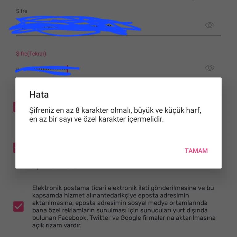 Üyelik Giriş Sorunu