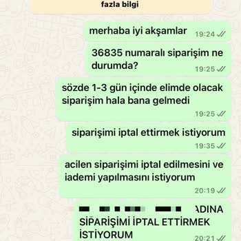 Güvenilmez Sipariş Süreci