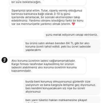 Gardrops Müşteri Hizmetleri Ve Haksız Alıcı Koruma Ücreti
