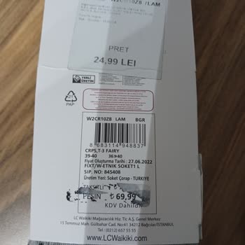 LC Waikiki'den Defolu Ürün Ve Yetersiz Müşteri Hizmetleri