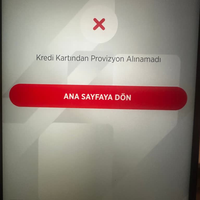 Kart Provizyon Sorunu Ve Ulaşılmaz Müşteri Hizmetleri