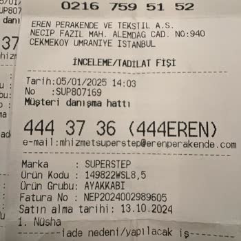 Kalitesiz Ürün Ve Yetersiz Müşteri Hizmeti