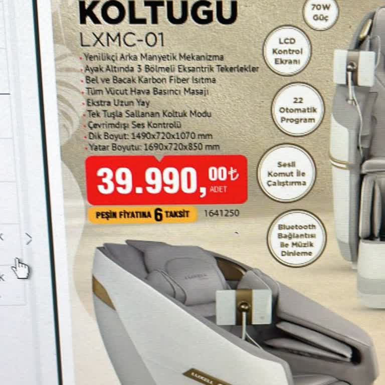 BİM'de Masaj Koltuğu Hayal Kırıklığı