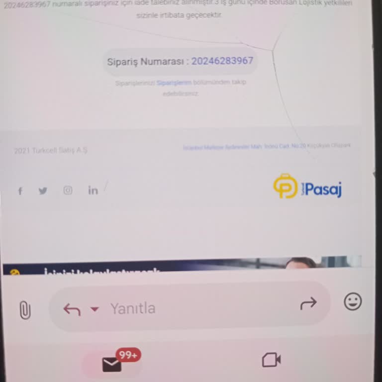 Kırık Gelen TV İçin İade Sorunu