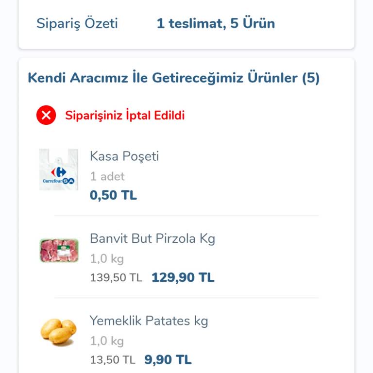 Carrefour SA Online Alışverişte Sürekli Sorunlar