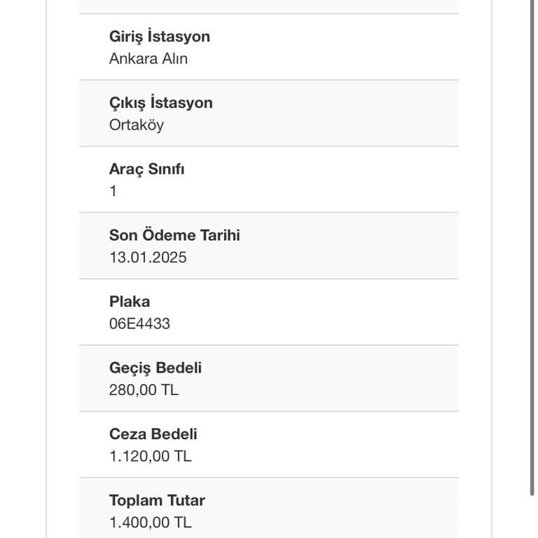 Yüksek Otoban Geçiş Ücretleri