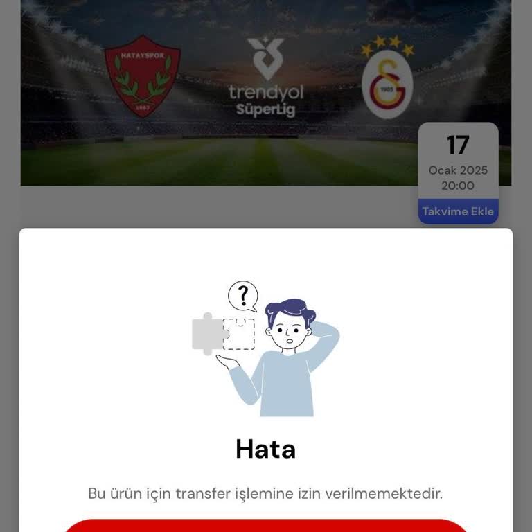 Bilet Transferi Engeli: Hatayspor - Galatasaray Maçı İçin Acil Çözüm Talebi