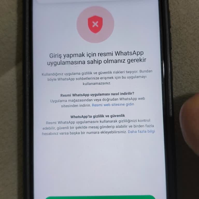 WhatsApp Hesabına Erişim Sorunu