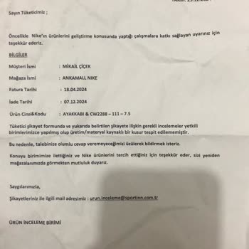 Nike Ayakkabılarda Kalite Sorunu Ve Mağduriyet