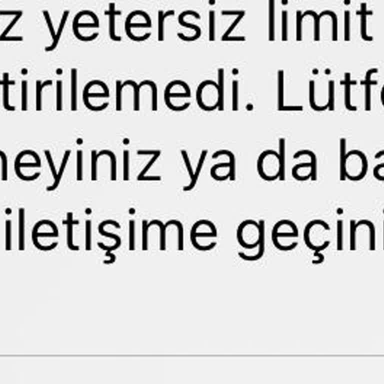 Banka Kartı İle Alışveriş Yapamama Sorunu
