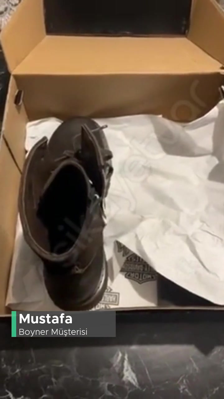 Eksik Ve Teşhir Ürünü Boyner Harley Davidson Erkek Konyak Renkli Bot! videonun kapak resmi