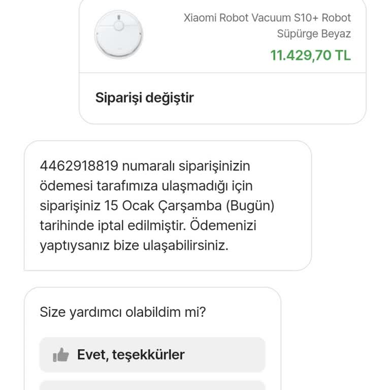 Hepsiburada'da Kredi İptal Sorunu