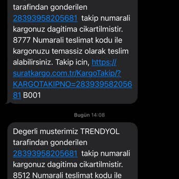 Sürat Kargo İle Teslimat Ve İletişim Sorunları