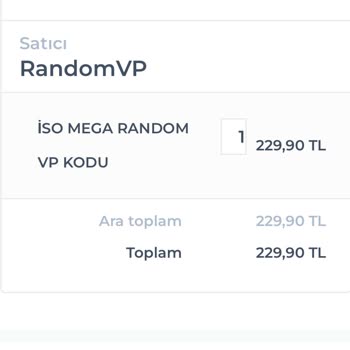 Teslim Edilmeyen Valorant VP Paketi