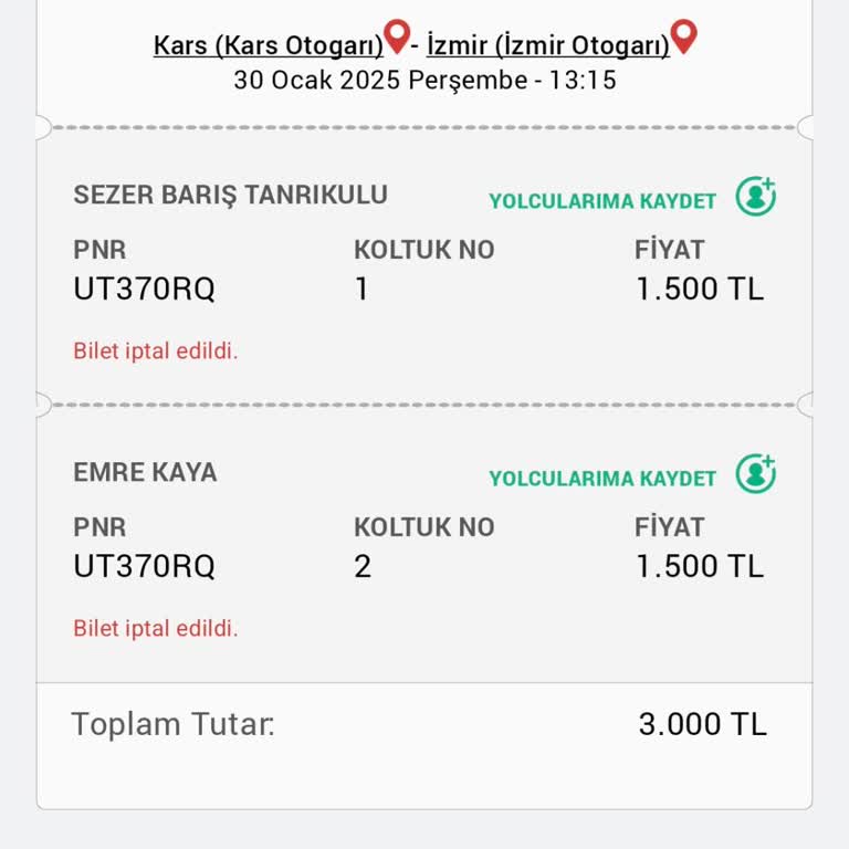 Yanlış Tarihli Bilet İptali Ve İade Sorunu