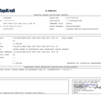 İninal Hesabına Para Transferi Sorunu