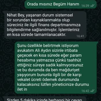 Ödeme Gecikmesi Ve Müşteri Hizmetleri Sorunu