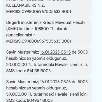 Hesabımda Yetkisiz İşlem Panik!