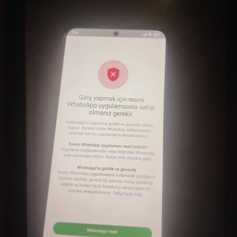 WhatsApp E-posta Doğrulama Sorunu
