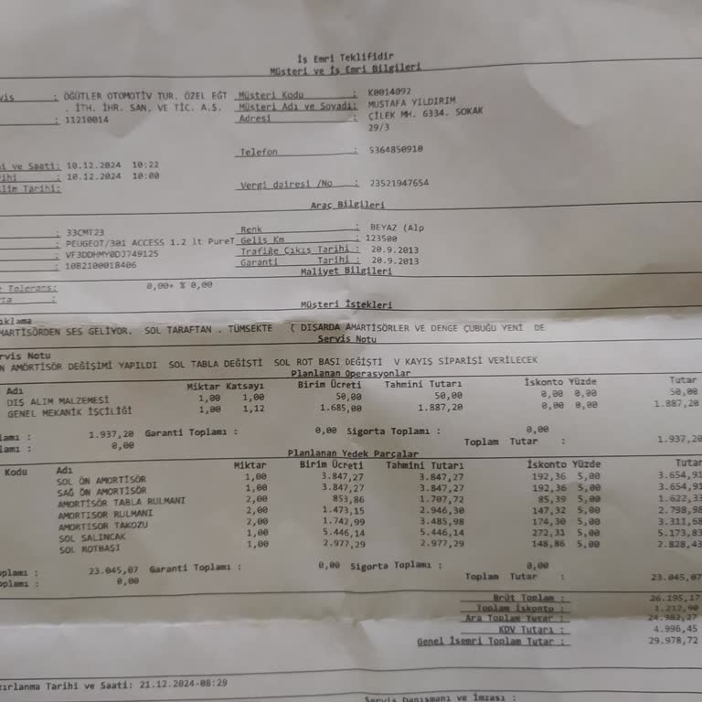 Yanlış Arıza Tespiti Ve Uzayan Onarım Süreci