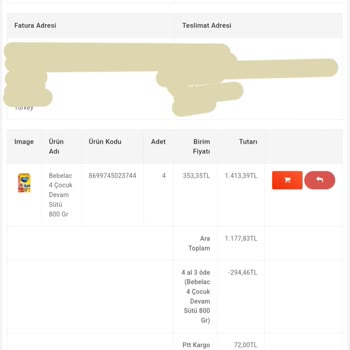 Sipariş Verdim, Ne Mama Var Ne İletişim!