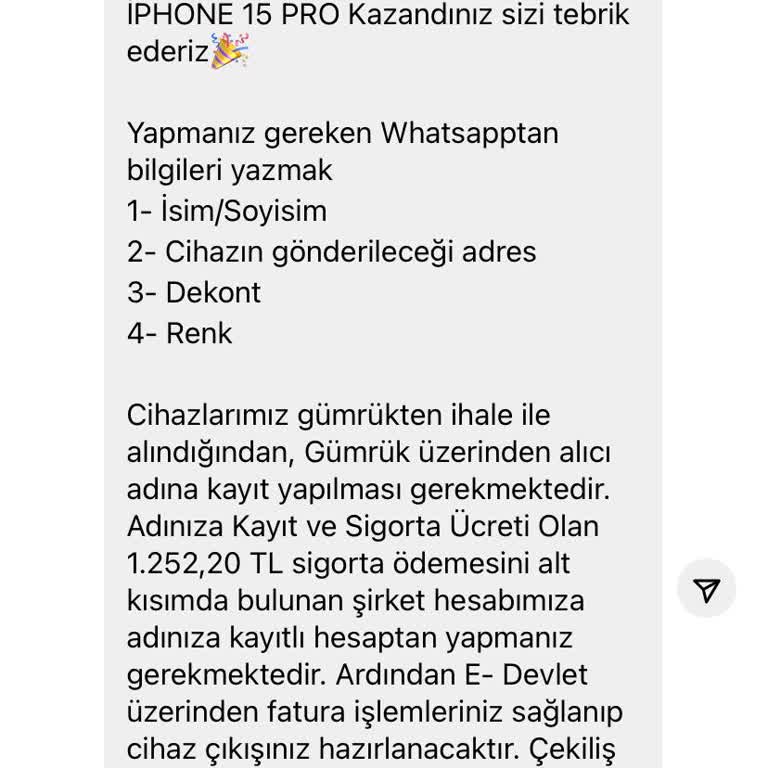 Çekiliş Kampanyası Deneyimim