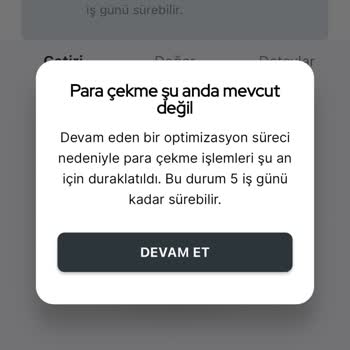 Robo Portföy İşlem Sorunu Ve Para Çekememe
