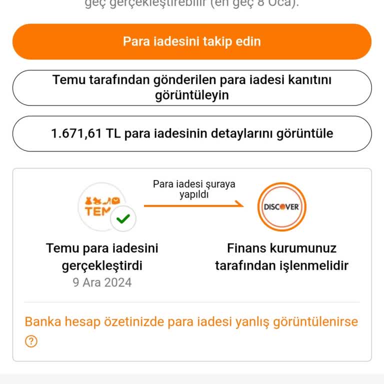 İade Edilmeyen Para Ve Uzayan Süreç