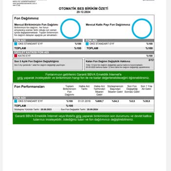 Garanti BBVA Zorunlu Emeklilikte Para İadesi Sorunu