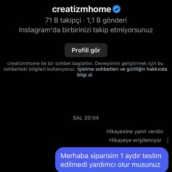 İletişimsizlik Ve Geciken Sipariş Mağduriyeti