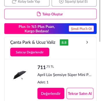 Teslim Edilmeyen Şemsiye Ve İlgisiz Hizmet