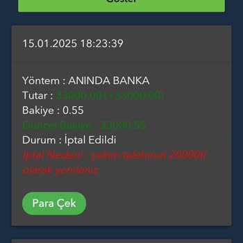 Yanıltıcı Limitler Ve Kayıp Para Sorunu