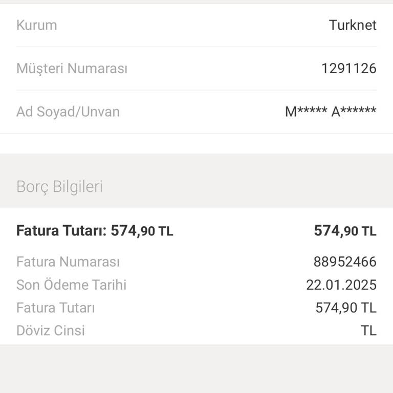 Yanlış Faturalandırma Ve İade Talebi