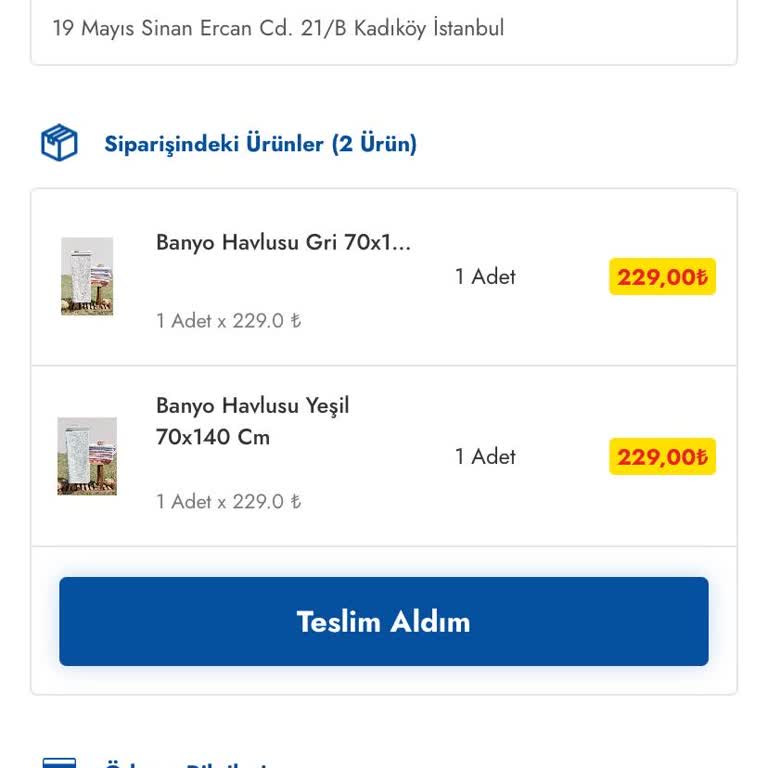 Cepte Şok'tan Aldığım Havlular Hayal Kırıklığı Yarattı